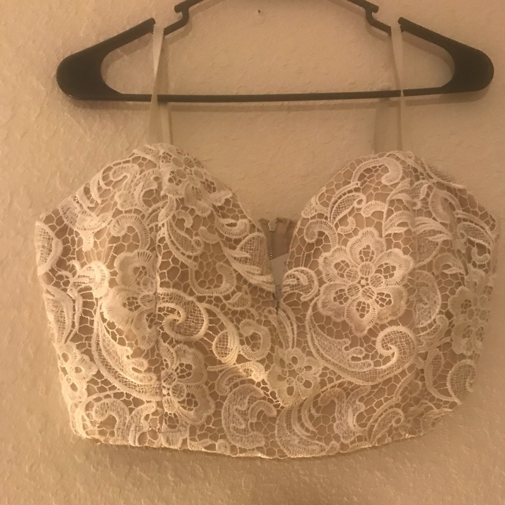 Lace crop top